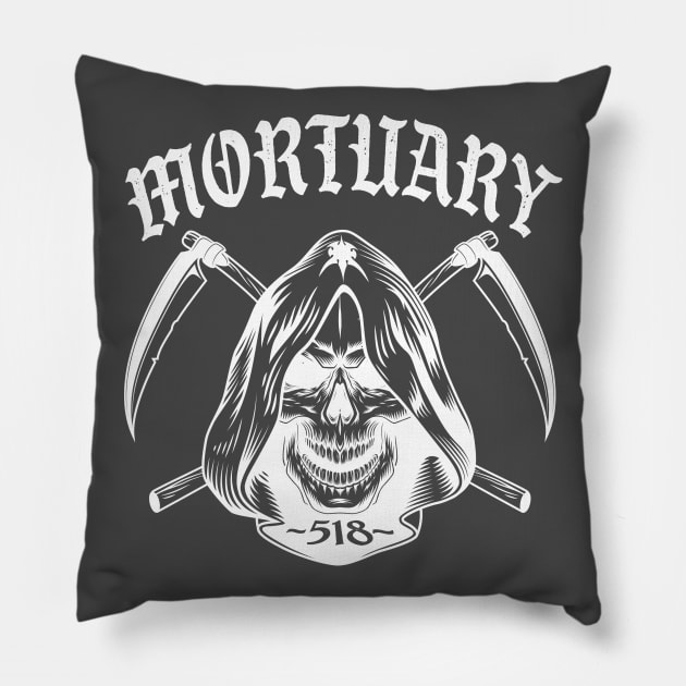 Mortuary Scythe - Supporter Pillow by 518 Underground Music