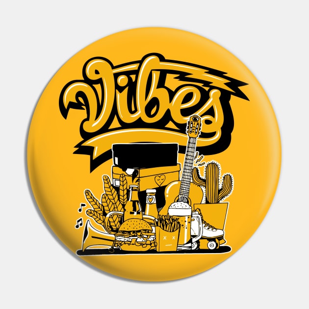 Good Vibes Del Sol Pin by funandgames