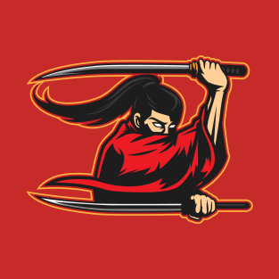 Double Sword Samurai T-Shirt