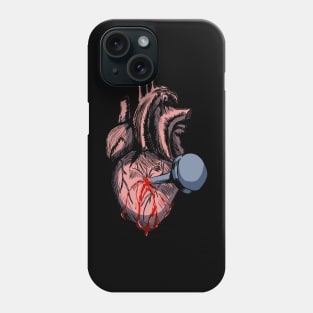 Heartbreak! A Nail Through the Heart (color) Phone Case