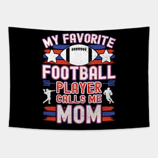 Football Mom | My Favorite Football Player Calls Me Mom Tapestry