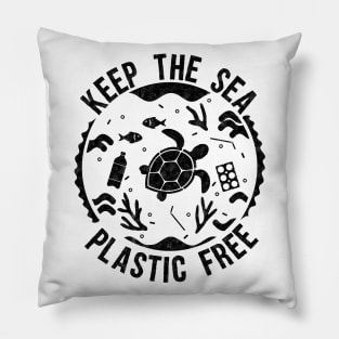 Keep the sea plastic free Pillow