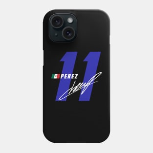 Sergio Perez 11 Signature Number Phone Case