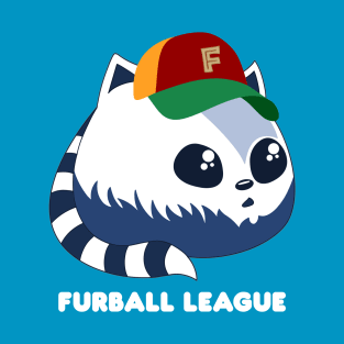 Furball League Fluffy Blue Cat T-Shirt