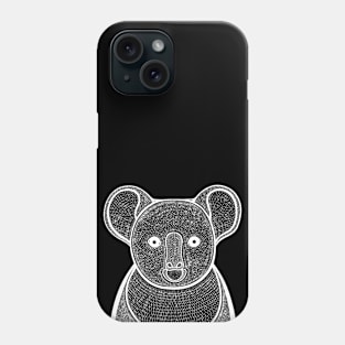 Koala Ink Art - cool Australian animal design Phone Case