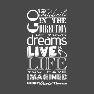 Henry David Thoreau Dreams Quote T-Shirt