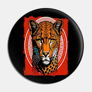 Tribal Cheetah Pin