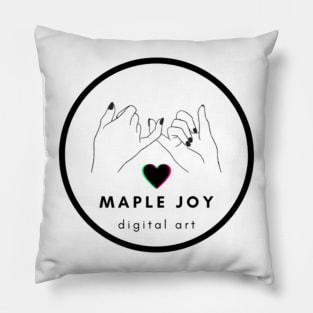 Maple Joy logo with pinky promise Pillow