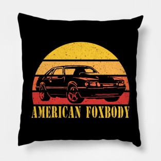 Mustang Foxbody American Fox body stang Muscle classic Car 5.0L Pillow