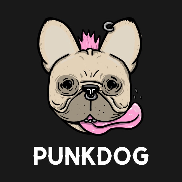 Punk Pug With Piercings by maggzstyle