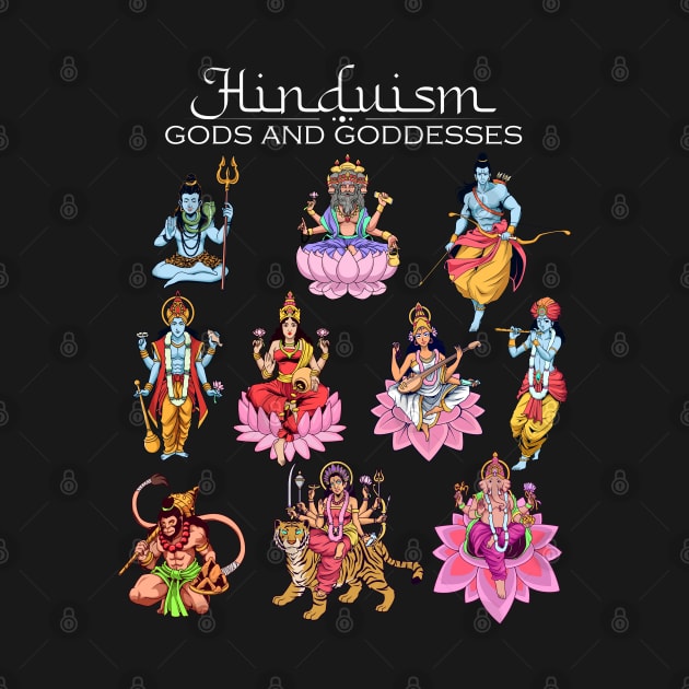 Gods of Hinduism by Modern Medieval Design