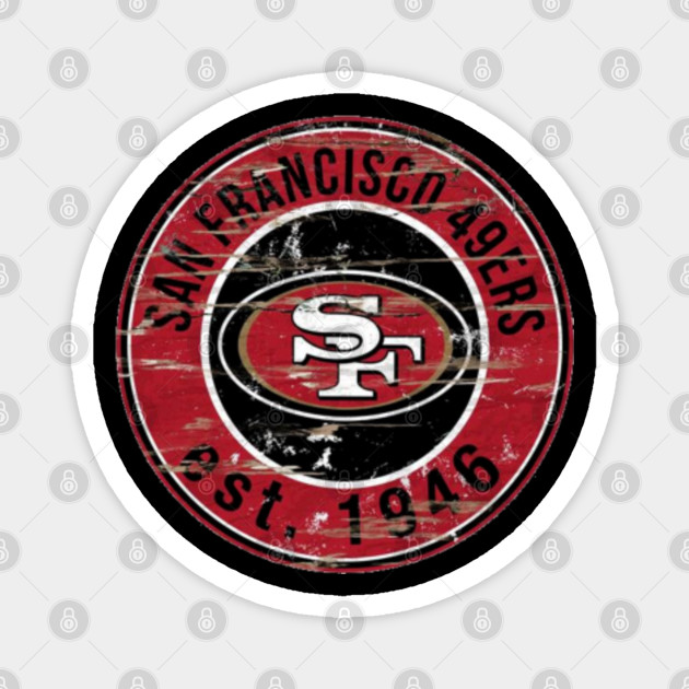 San Francisco 49ers Fan Design Sanfrancisco 49er Fan Magnet Teepublic
