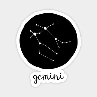 Gemini Zodiac Constellation Astrological Sign Celestial Art Magnet