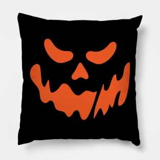 Scary Jack-O-Lantern Halloween Pumpkin Face Trick or Treat Pillow