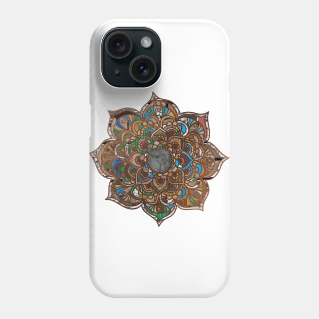 Mandala - Wood Phone Case by aleibanez