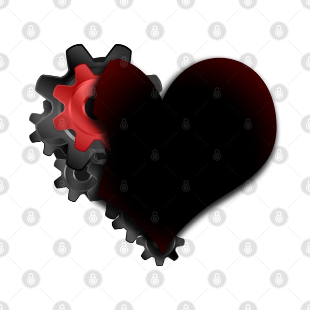 gear wheel heart by alialbadr