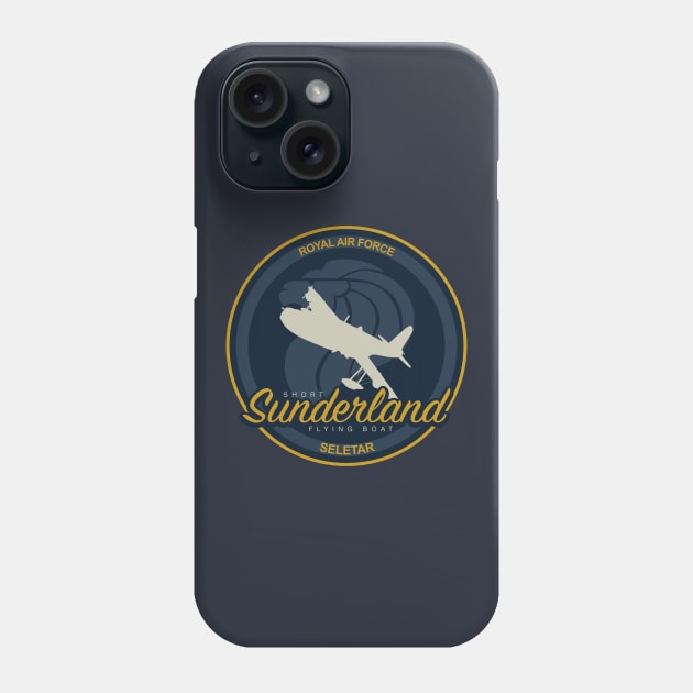 Short Sunderland Flying Boat - RAF Seletar Singapore Phone Case by TCP