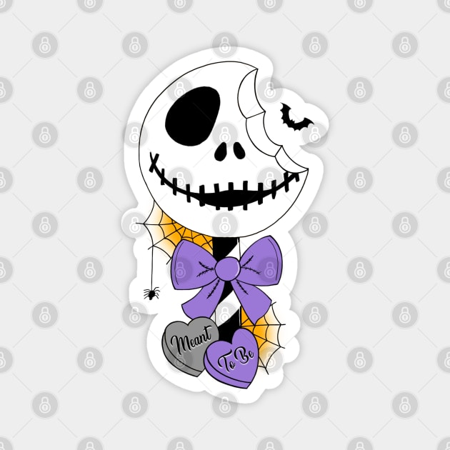 Jack Skellington - Meant to be Lollipop Type 2 Small Print Magnet by mightbelucifer