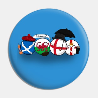 Polandball - Uk Family Portrait Pin