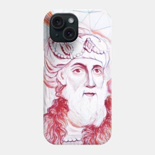 Flavius Josephus Portrait | Flavius Josephus Artwork | Line Art Phone Case