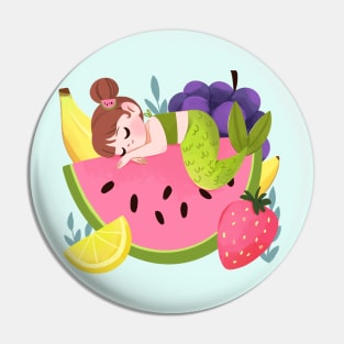 Fruit Mermaid Pin