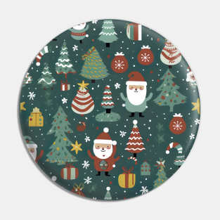 Christmas seamless pattern design Pin