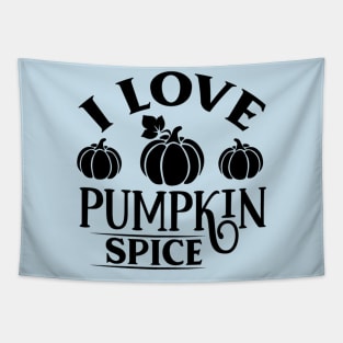 I Love Pumpkin Spice Simple Lettering Tapestry