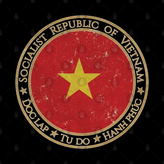 Vintage Socialist Republic of Vietnam Asia Asian Flag by DragonXX