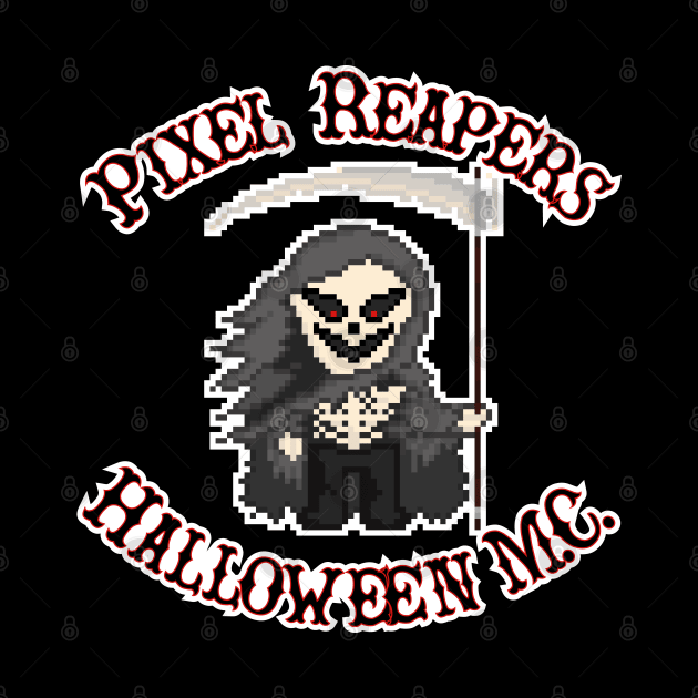 Pixel Reapers Halloween M.C. (Back) by gkillerb