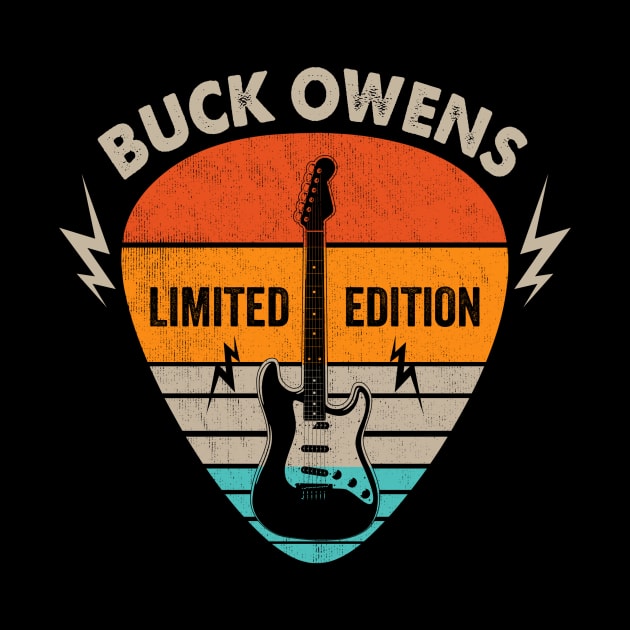 Vintage Buck Owens Name Guitar Pick Limited Edition Birthday by Monster Mask