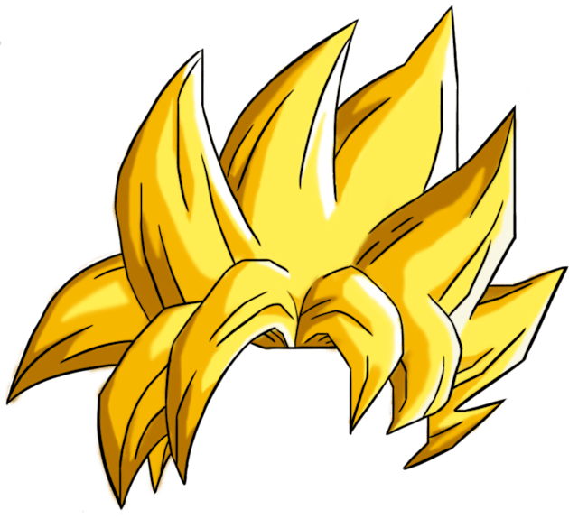 Goku Super Saiyan Hair Kids T-Shirt by WilkoKing