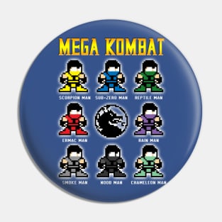 Mega Kombat (PARODY) Pin