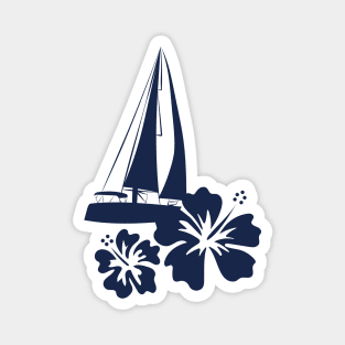 Pacific ocean sailing blue Magnet