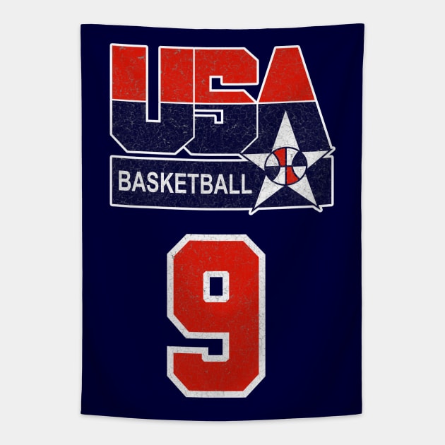 USA DREAM TEAM 92 - FRONT AND BACK PRINT on Ts! Vintage Look !!! Tapestry by Buff Geeks Art