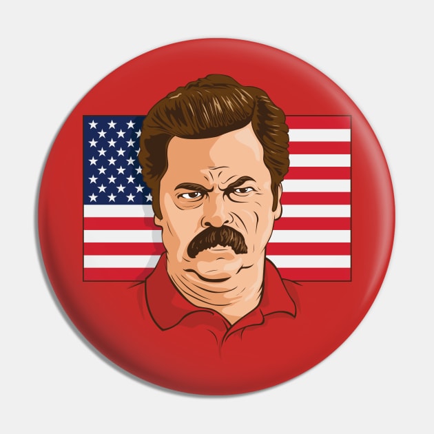 Ron Ulysses Swanson Pin by stayfrostybro