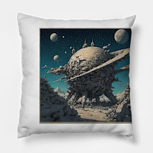 Abstract SciFi Anime style Pillow