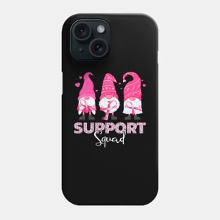 Cute Pink Gnomies Support Squad Breast Cancer Awareness Phone Case