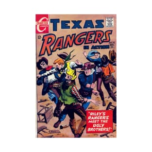 Texas Rangers in Action Vintage Comic Cover T-Shirt