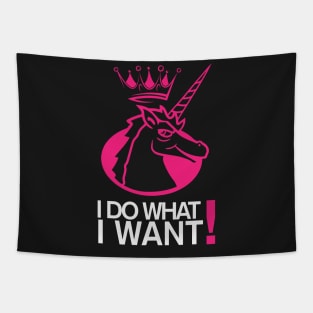 I Do What I Want Unicorn Lover Tapestry