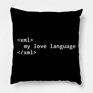 XML is my love language Pillow