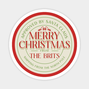 Christmas graphic t-shirt - Merry Christmas from the Brtis - Magnet