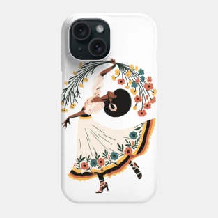 Folk Woman Dancing Phone Case