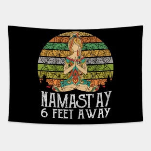 NAMAST'AY 6FT AWAY YOGA GIRL Tapestry