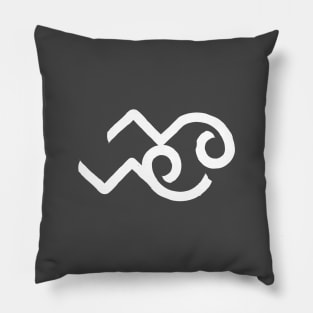 Aquarius and Cancer Double Zodiac Horoscope Signs Pillow