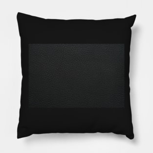 Black leather texture Pillow