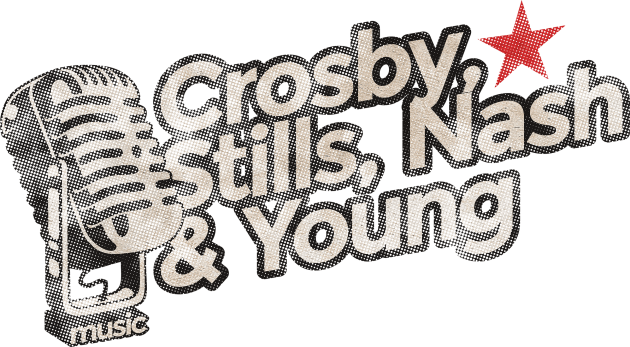 Crosby, Stills, Nash & Young Vintage Kids T-Shirt by G-THE BOX