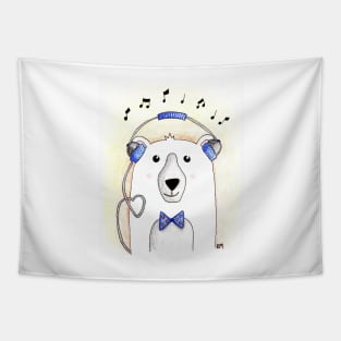 Polar Bear Jams Tapestry