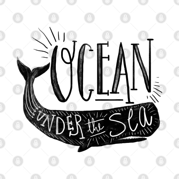 Ocean Under the sea whale by Mako Design 