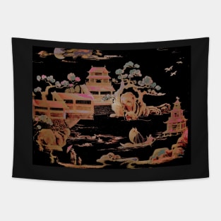 PAGODA BLACK PINK   ,,,House of Harlequin Tapestry