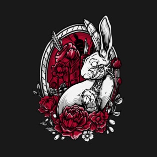 Mechanical Rabbit Tattoo Design T-Shirt